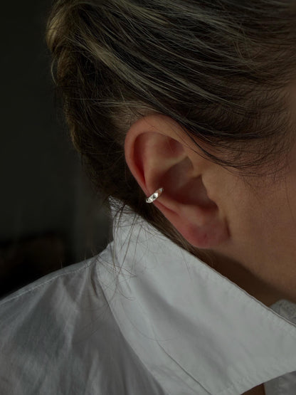 18k gold filled sterling Silver 925 ear cuff for men and women - KathyRossJewelry