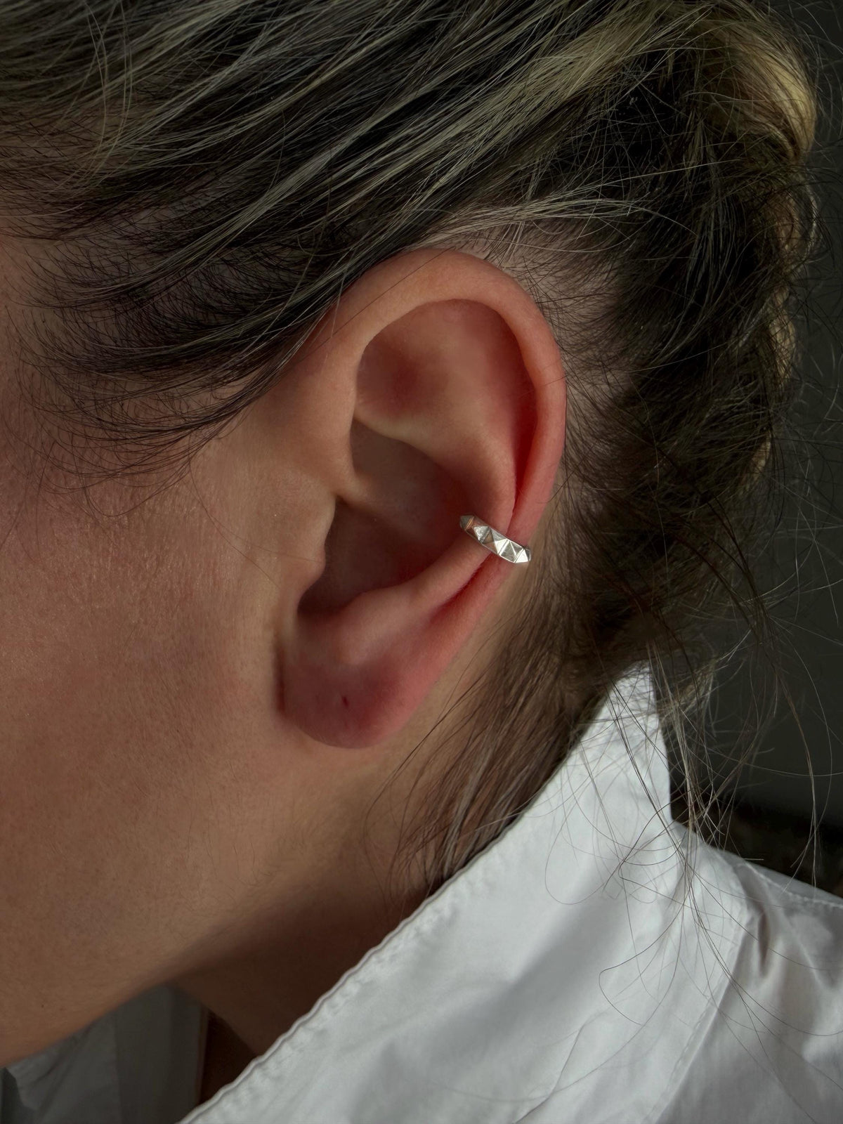18k gold filled sterling Silver 925 ear cuff for men and women - KathyRossJewelry