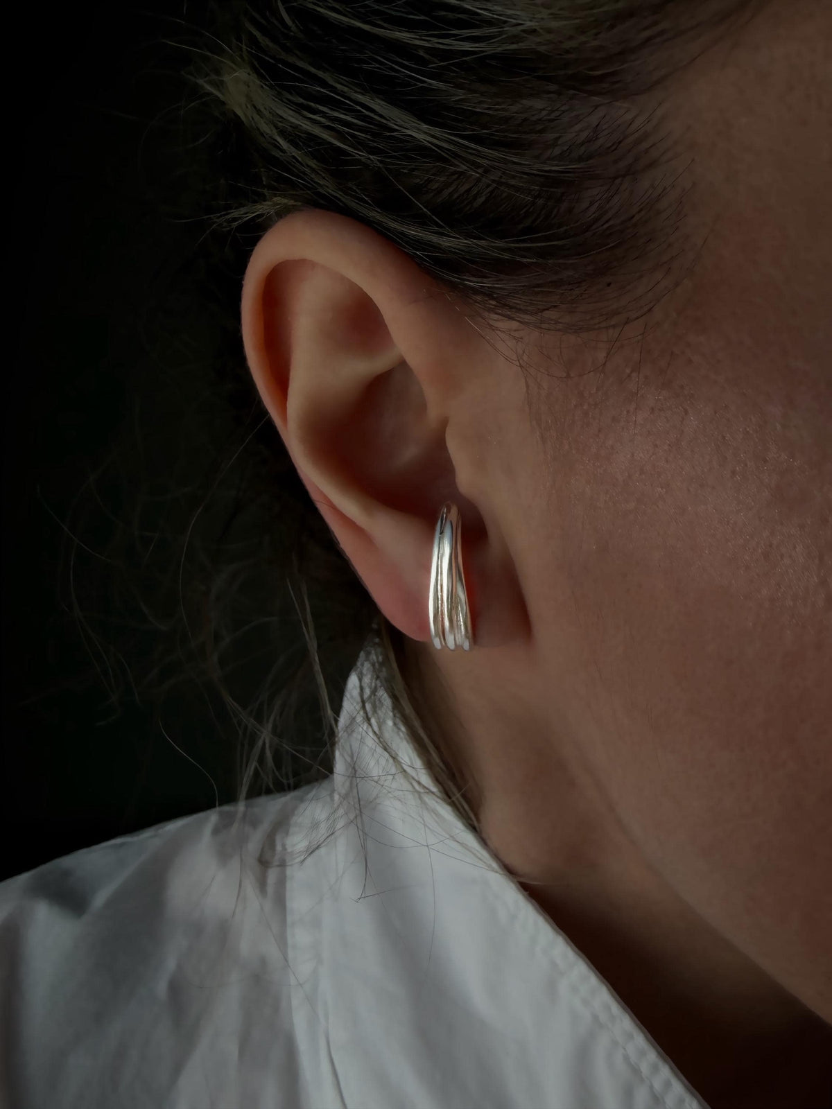 Sterling silver and gold filled minimalist studs earrings - KathyRossJewelry