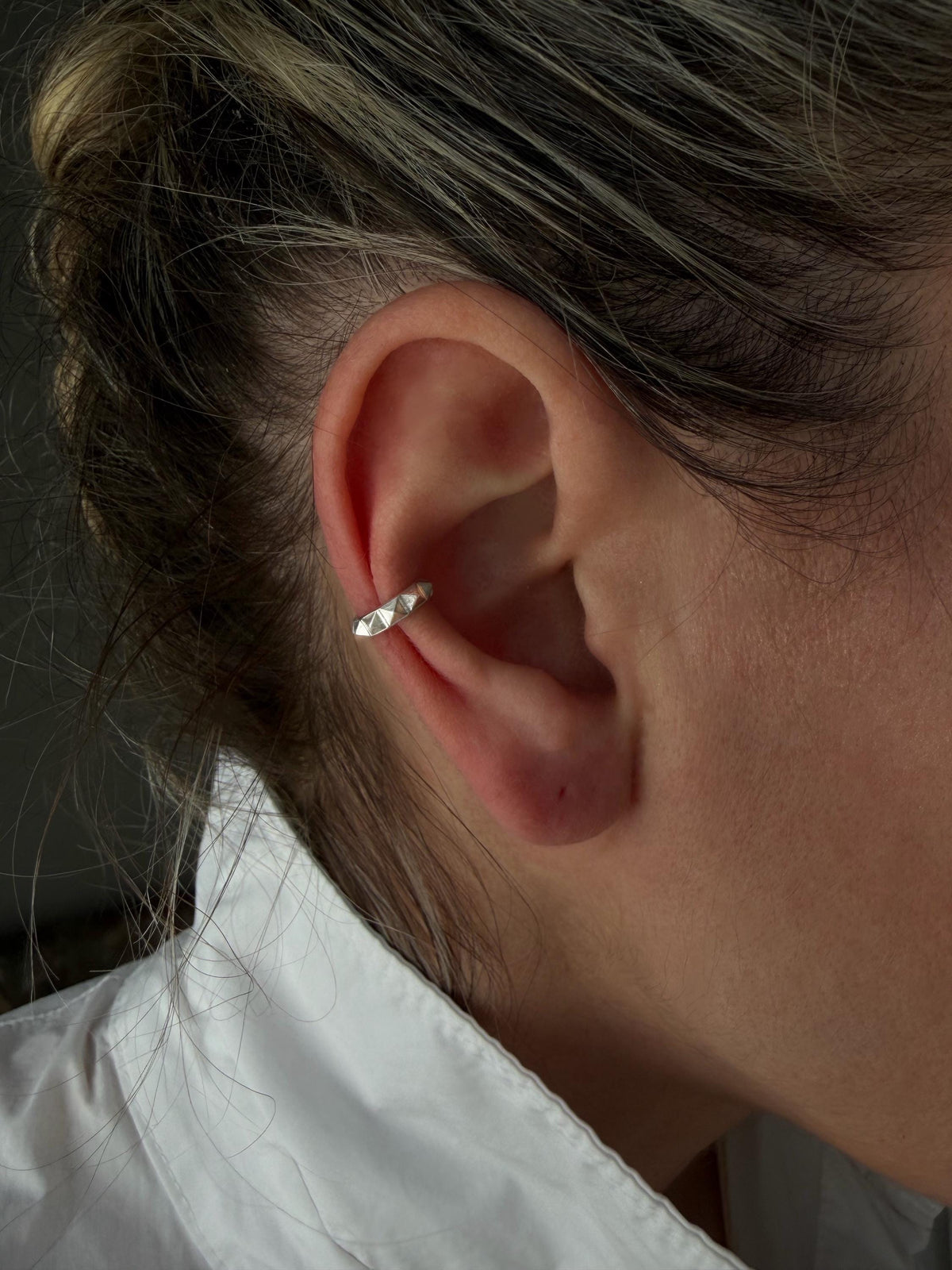 18k gold filled sterling Silver 925 ear cuff for men and women - KathyRossJewelry