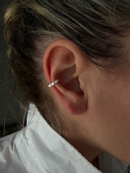 18k gold filled sterling Silver 925 ear cuff for men and women - KathyRossJewelry