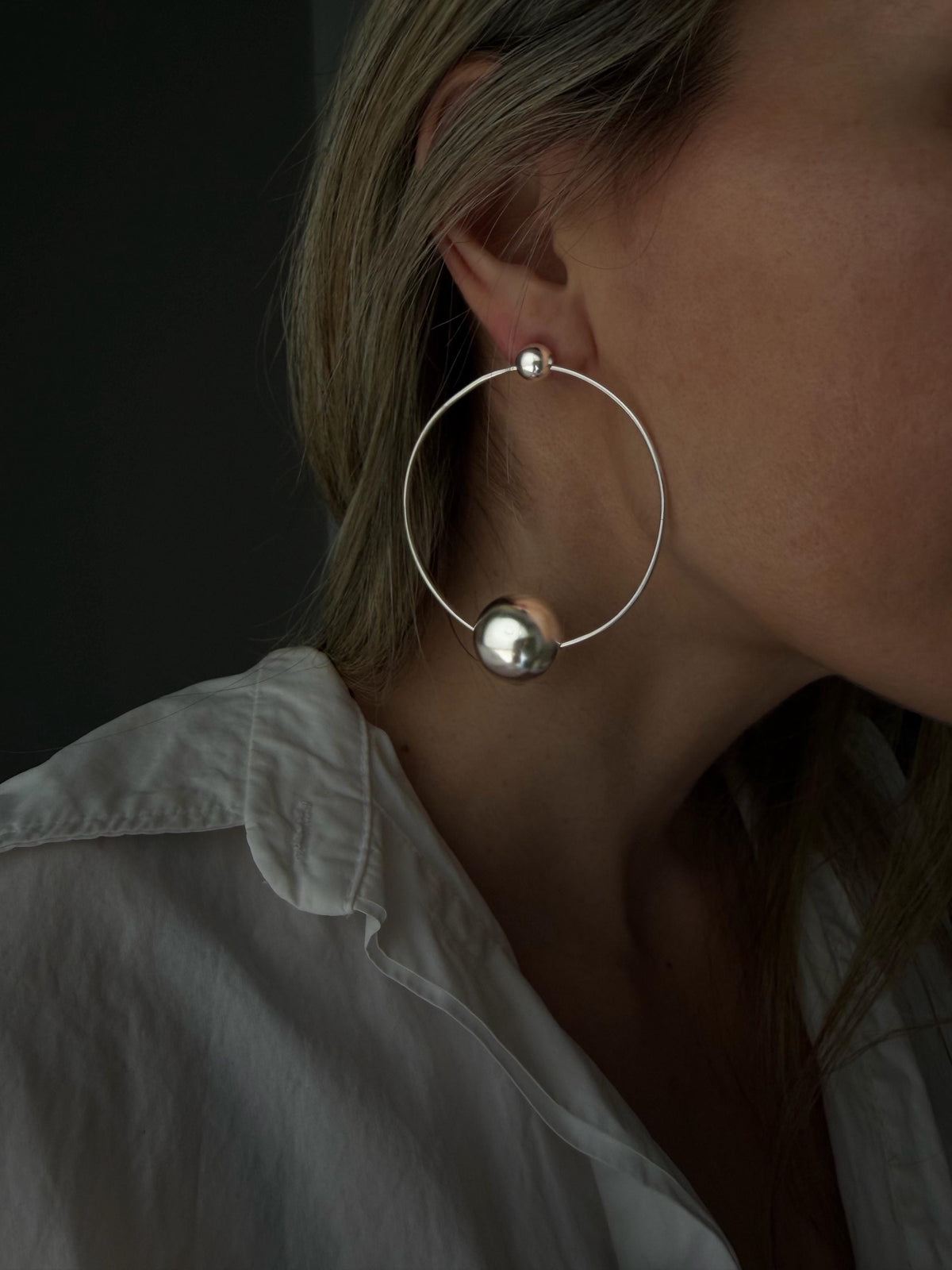 Sterling silver 925 hoop earrings with ord - KathyRossJewelry
