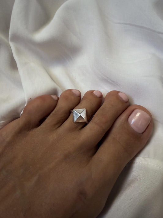 Sterling Silver 925 toe ring:open adjustable ring - KathyRossJewelry