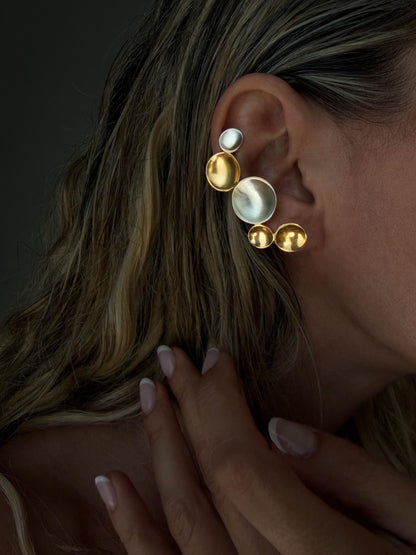 18k gold filled earrings, ear cuffs , silver stud ear jewelry - KathyRossJewelry