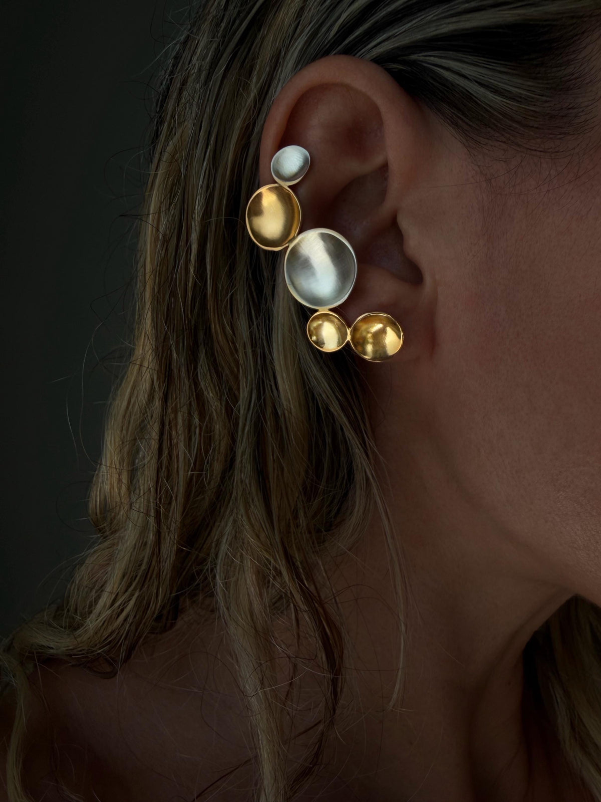 18k gold filled earrings, ear cuffs , silver stud ear jewelry - KathyRossJewelry
