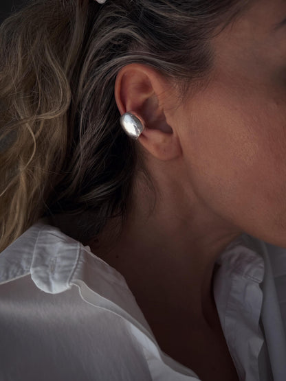Sterling silver 925 bold chunky ear cuff - KathyRossJewelry