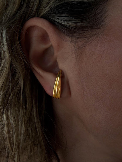 Sterling silver and gold filled minimalist studs earrings - KathyRossJewelry