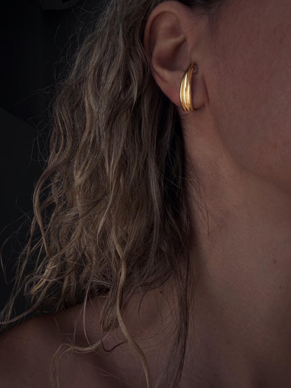 Sterling silver and gold filled minimalist studs earrings - KathyRossJewelry