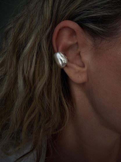 Sterling silver 925 bold chunky ear cuff - KathyRossJewelry