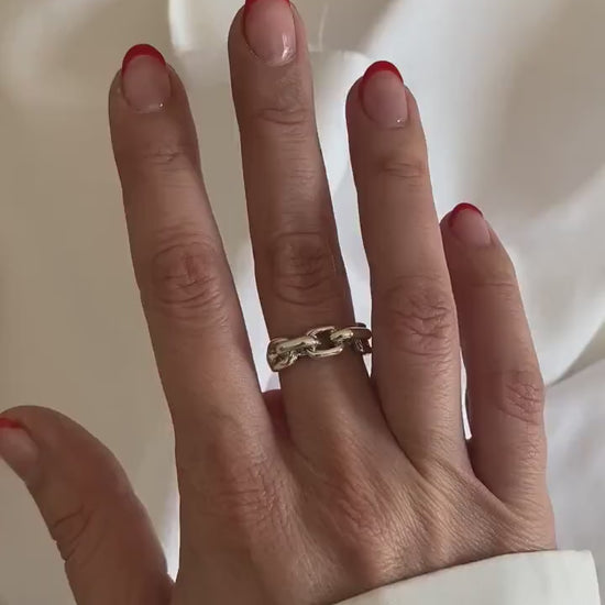 Solid sterling silver 925 links rings