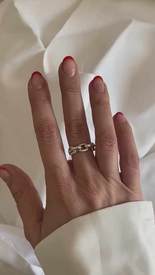Solid sterling silver 925 links rings