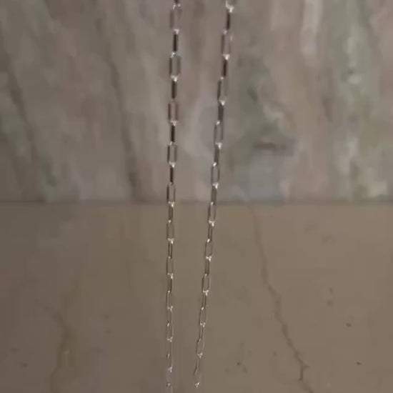 Silver Lariat Necklace: Handmade Minimalist Jewelry