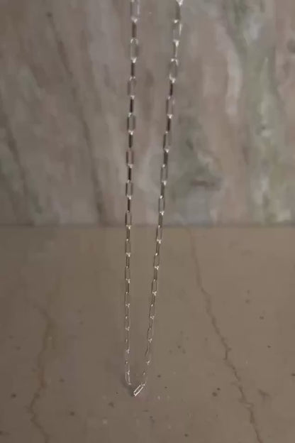Silver Lariat Necklace: Handmade Minimalist Jewelry