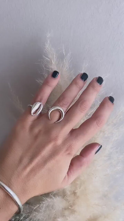 Silver 925 puka shell ring