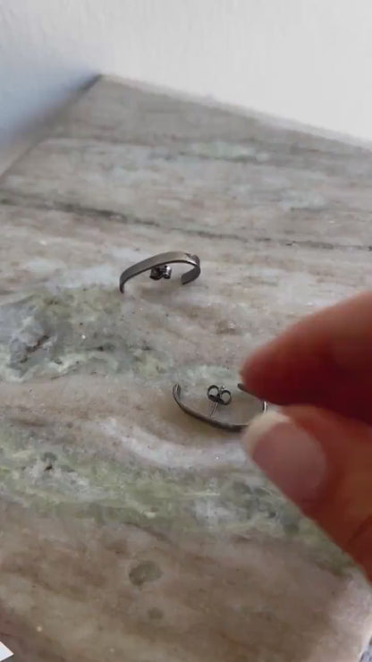 Sterling silver 925 minimalist studs earrings